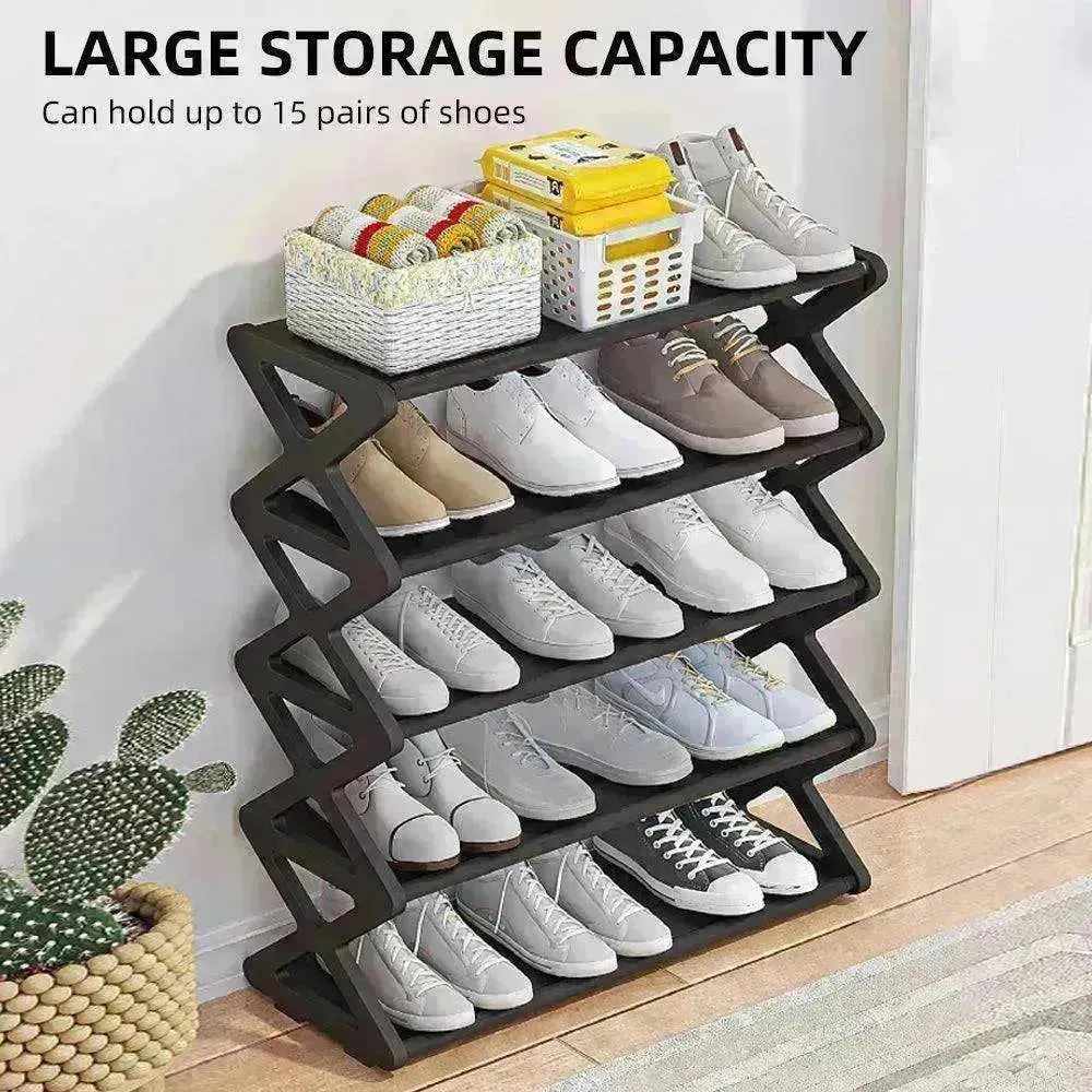 5 Tier X shaped Simple & stylish Shoe Rack Storage
