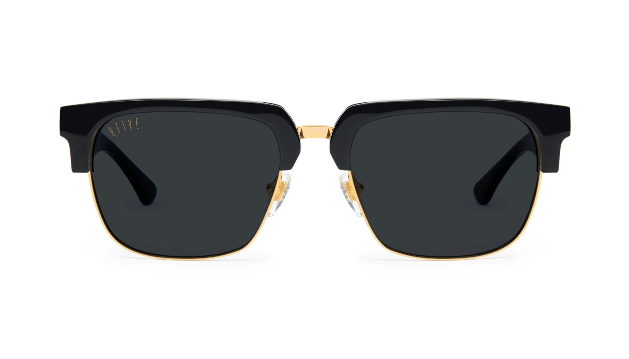 9FIVE Belmont Black & 24K Gold Sunglasses