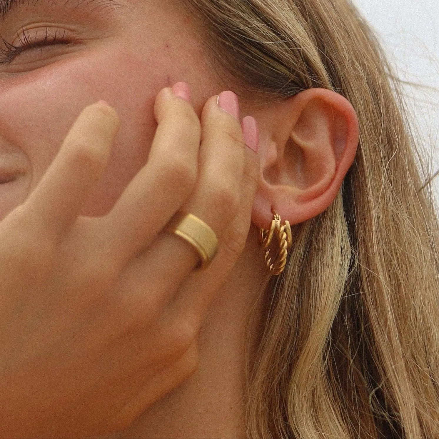 Aella Gold Hoop Earrings