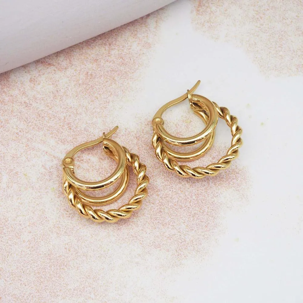 Aella Gold Hoop Earrings