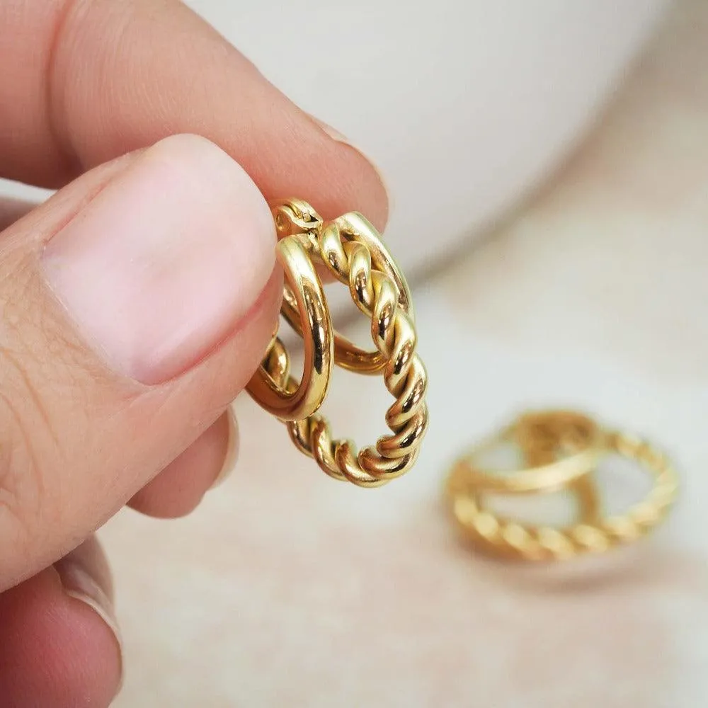 Aella Gold Hoop Earrings