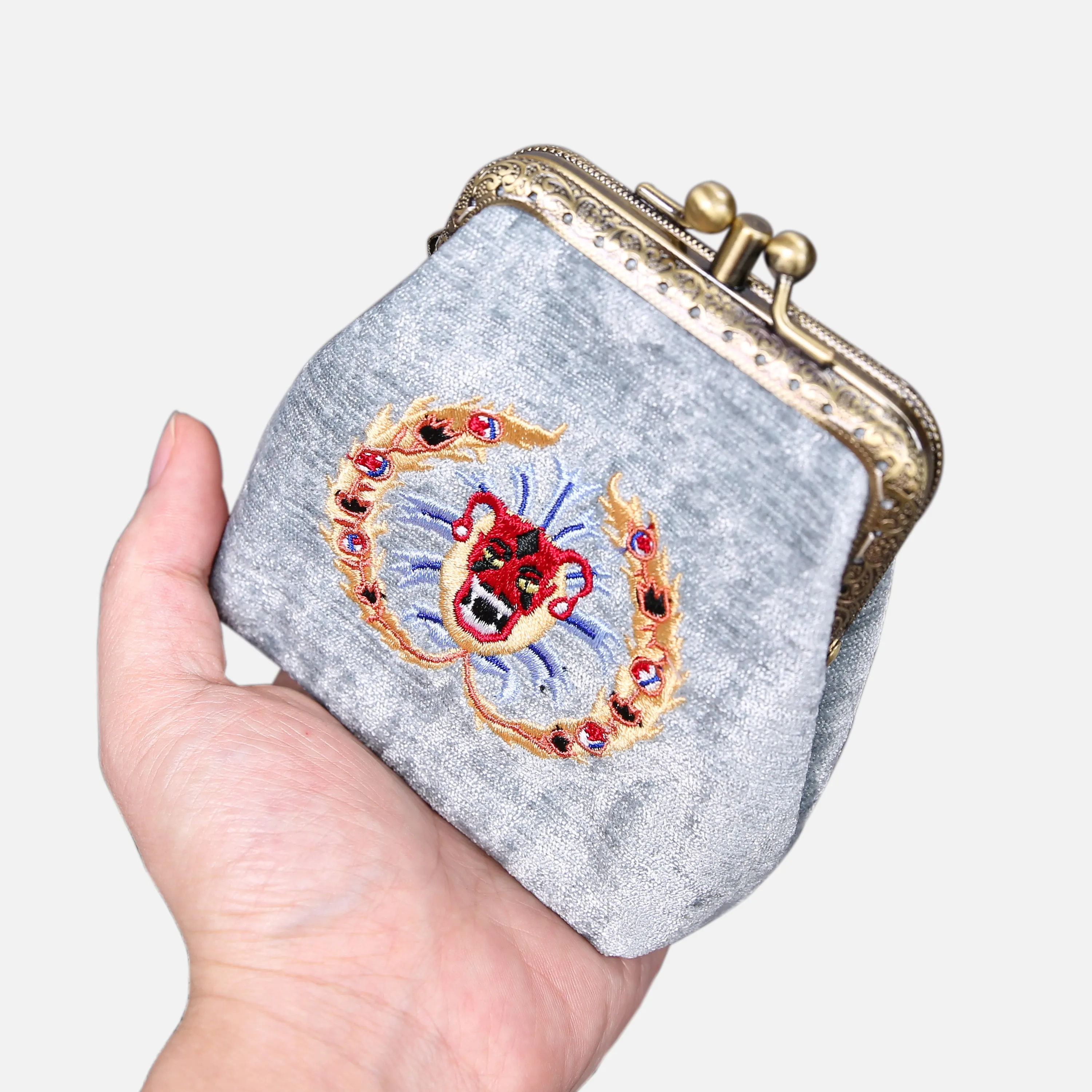 AHS the Devils Mouth Double Kiss Clasp Coin Purse