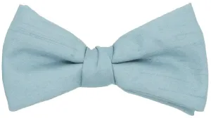 Antique Blue Shantung Bow Tie