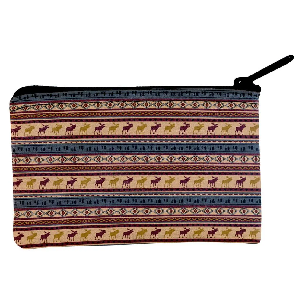 Autumn Moose Adirondack Pattern Coin Purse