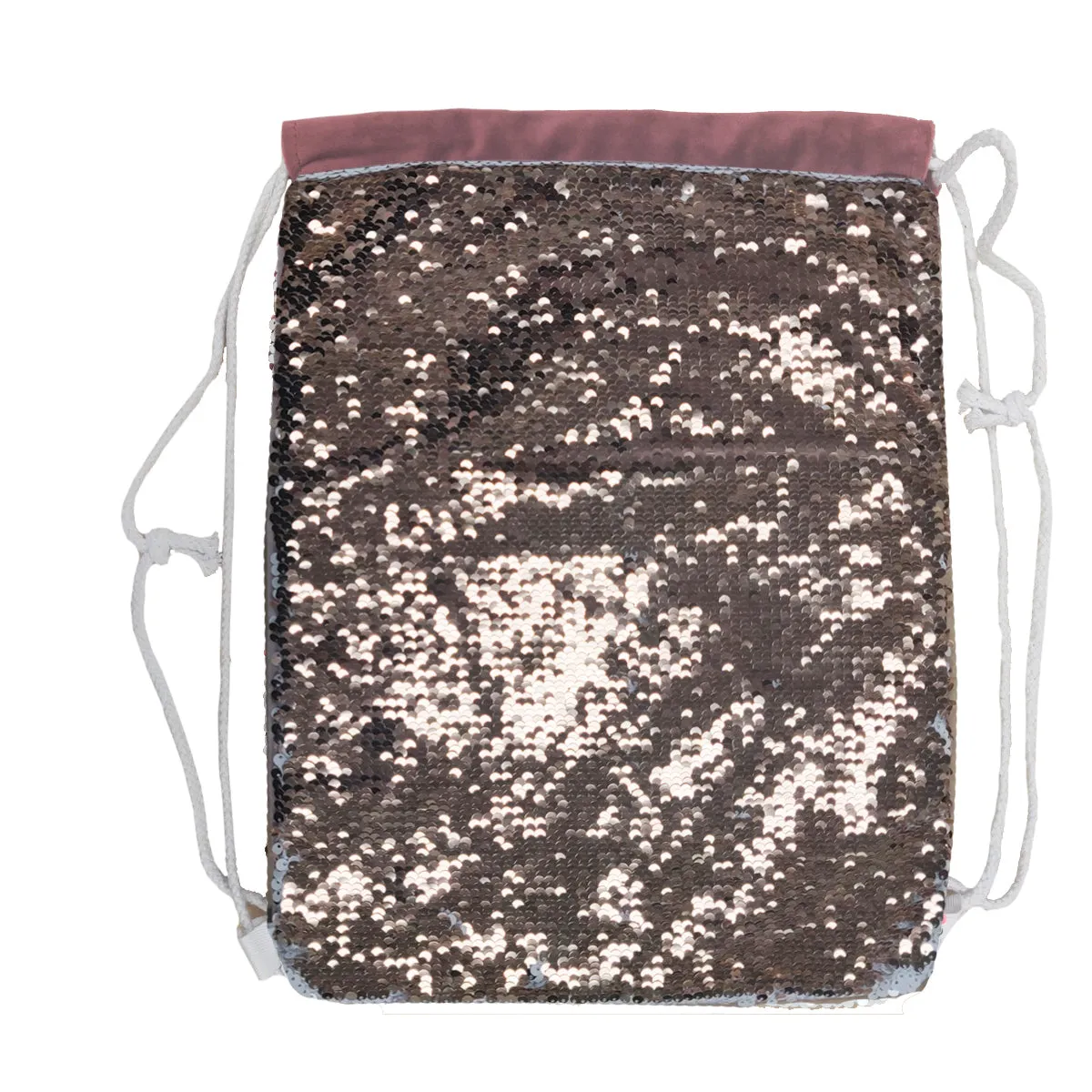 Bags - Sequin DRAWSTRING Bag - 38.5cm x 30cm - CHAMPAGNE GOLD