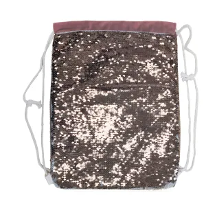 Bags - Sequin DRAWSTRING Bag - 38.5cm x 30cm - CHAMPAGNE GOLD
