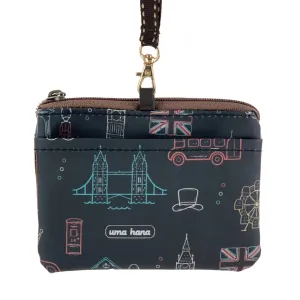 Black Europe Stencil Card & Coin Purse