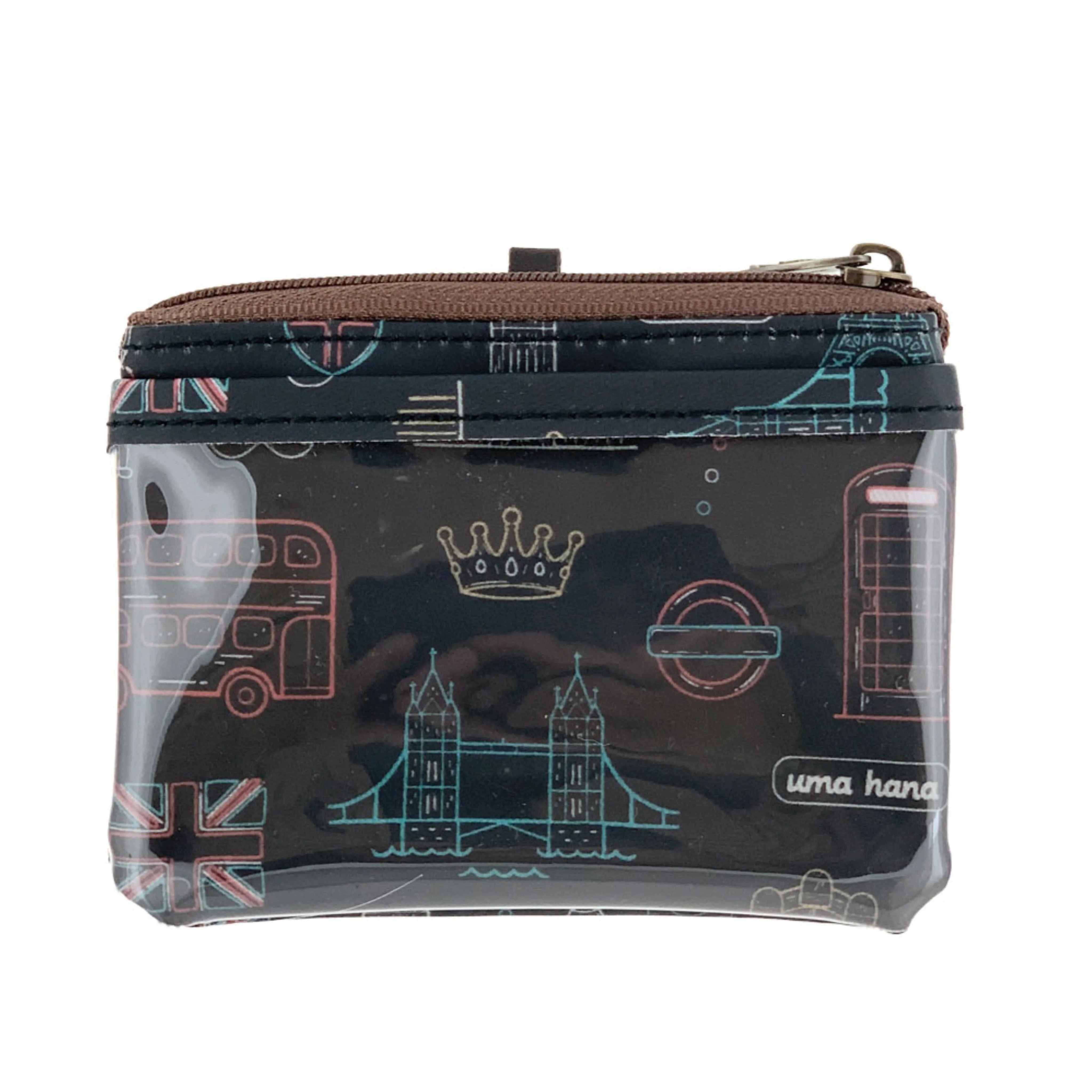 Black Europe Stencil Card & Coin Purse