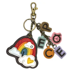 Charming Chams Keychain - Rainbow PEACE