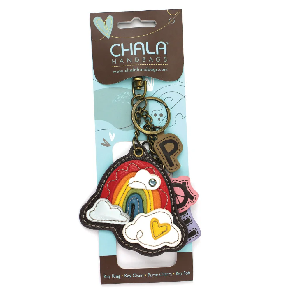 Charming Chams Keychain - Rainbow PEACE