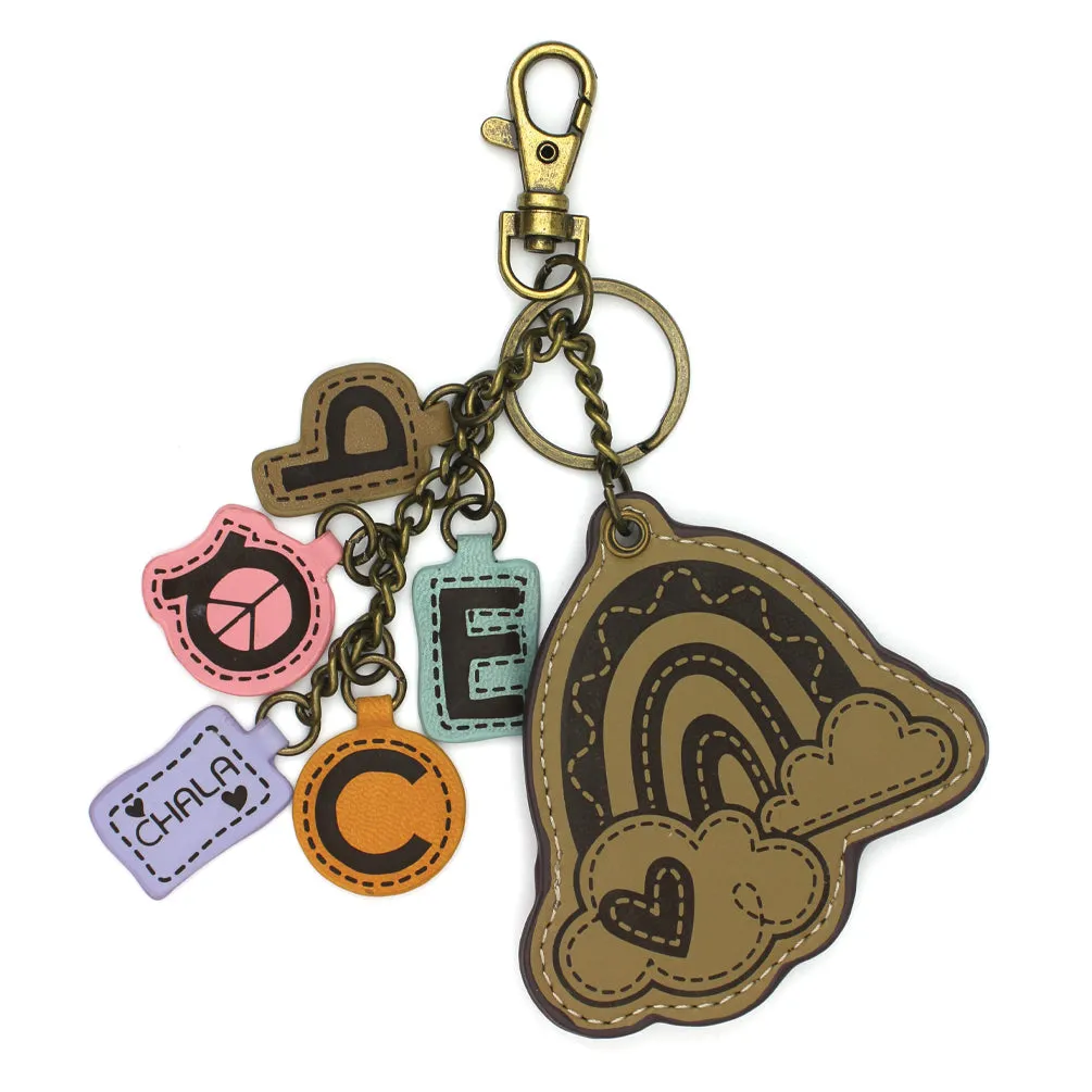 Charming Chams Keychain - Rainbow PEACE