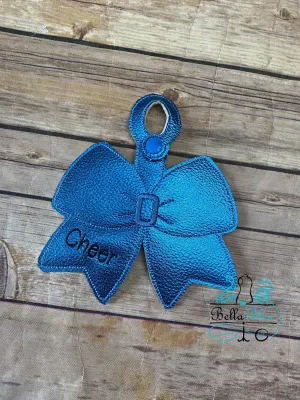 Cheer Bow ITH  Bag Tag fob
