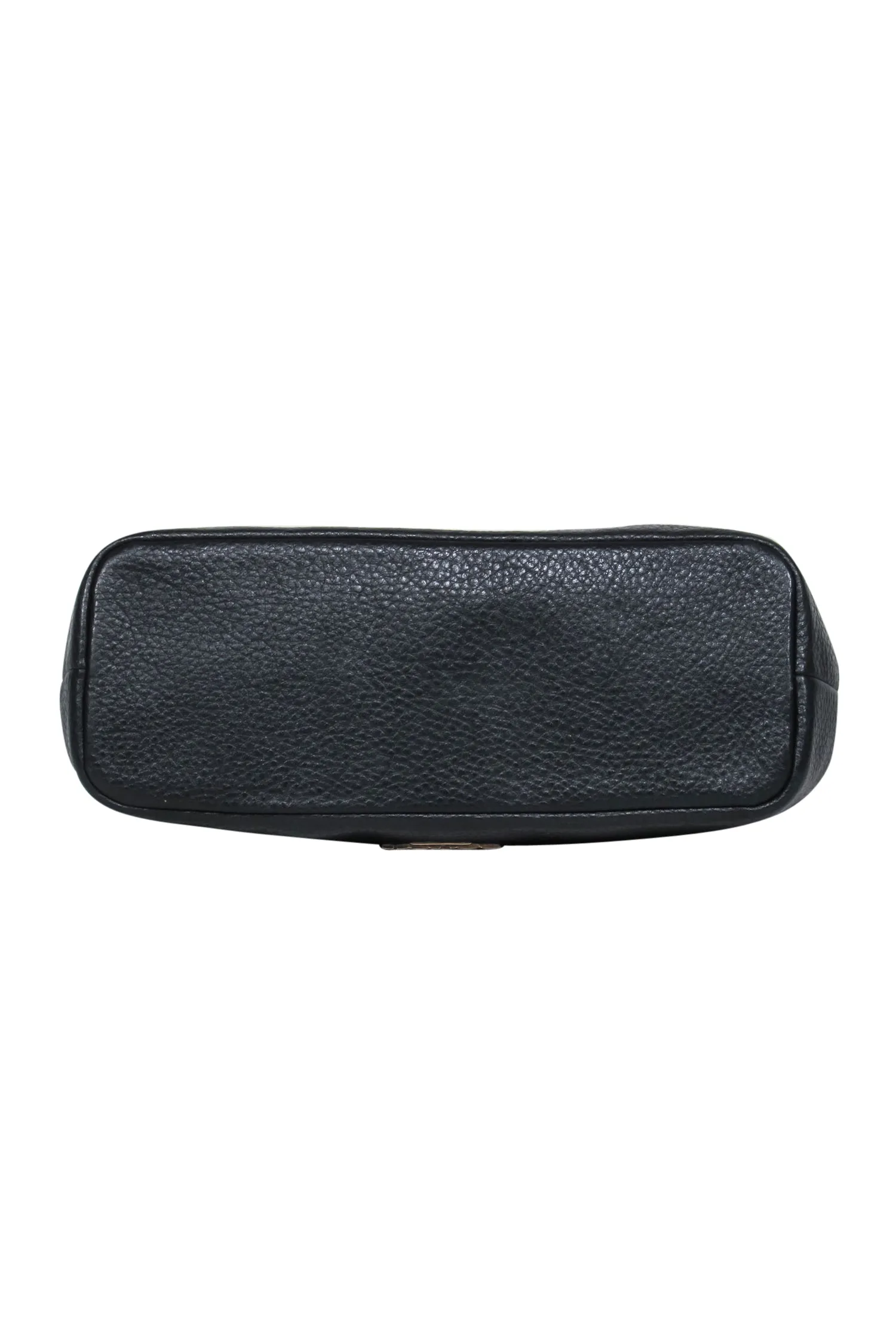 Coach - Black Coin Purse-Style Crossbody Bag w/ Glitter Snap