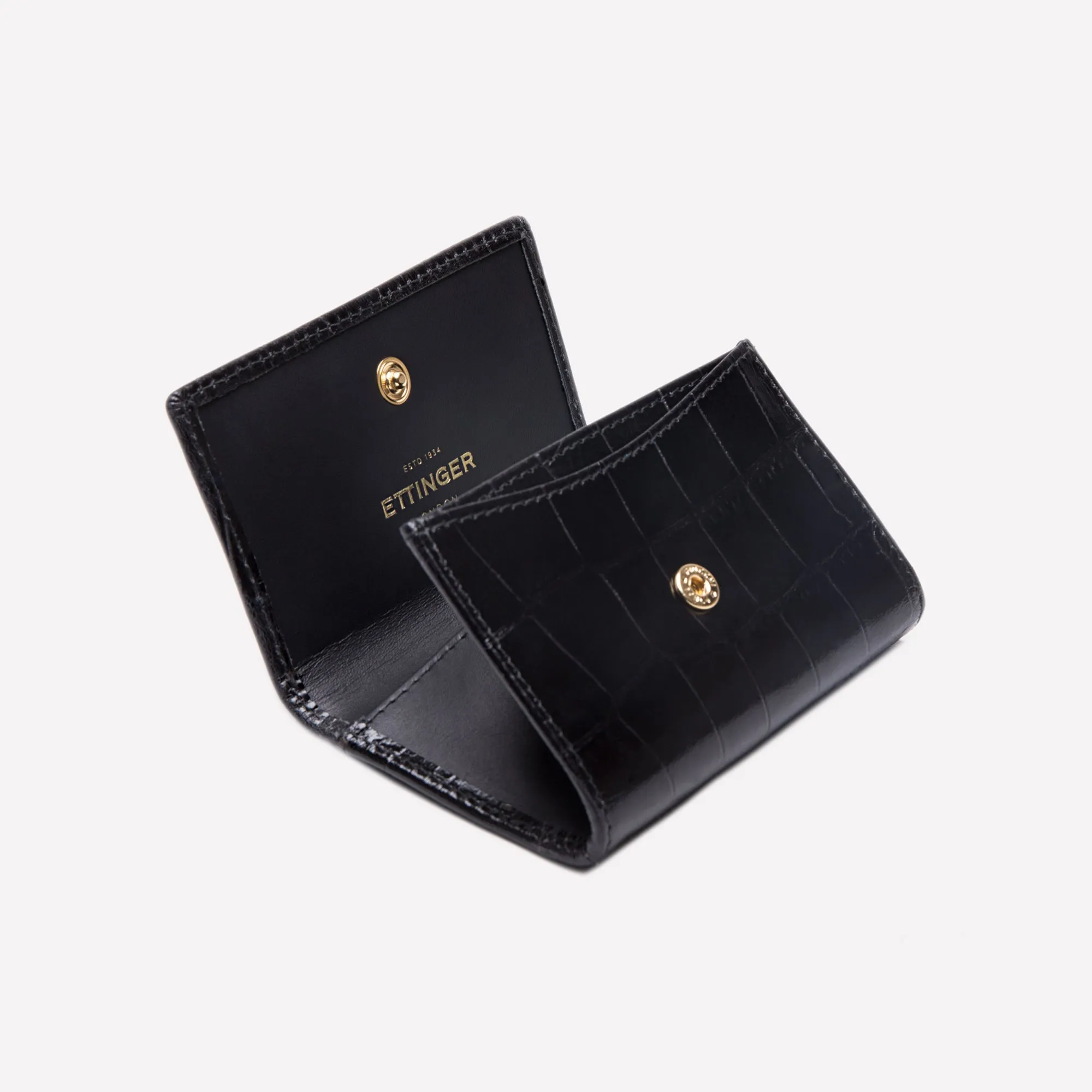 Croco Coin Purse with Card Pocket