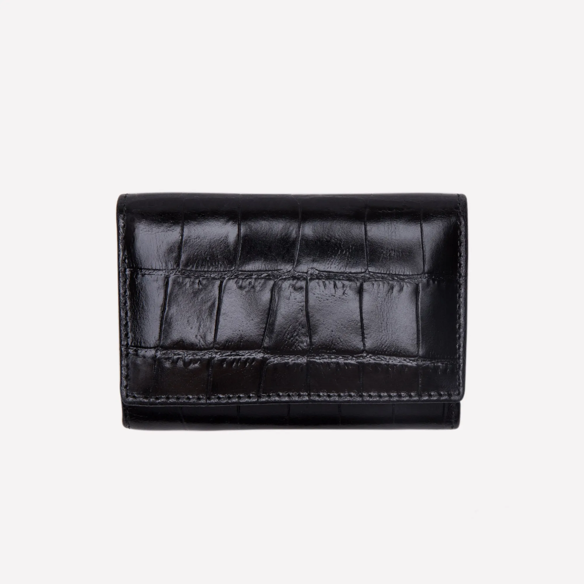 Croco Coin Purse with Card Pocket