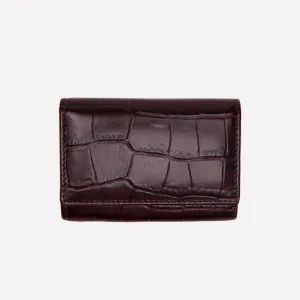 Croco Coin Purse with Card Pocket
