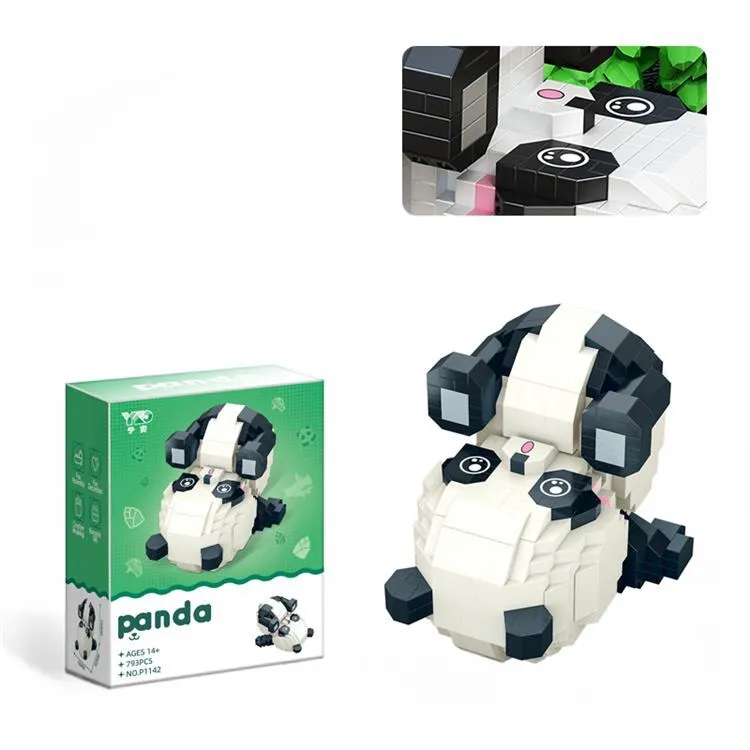 Cute Panda Building Block (2 Styles , Random)