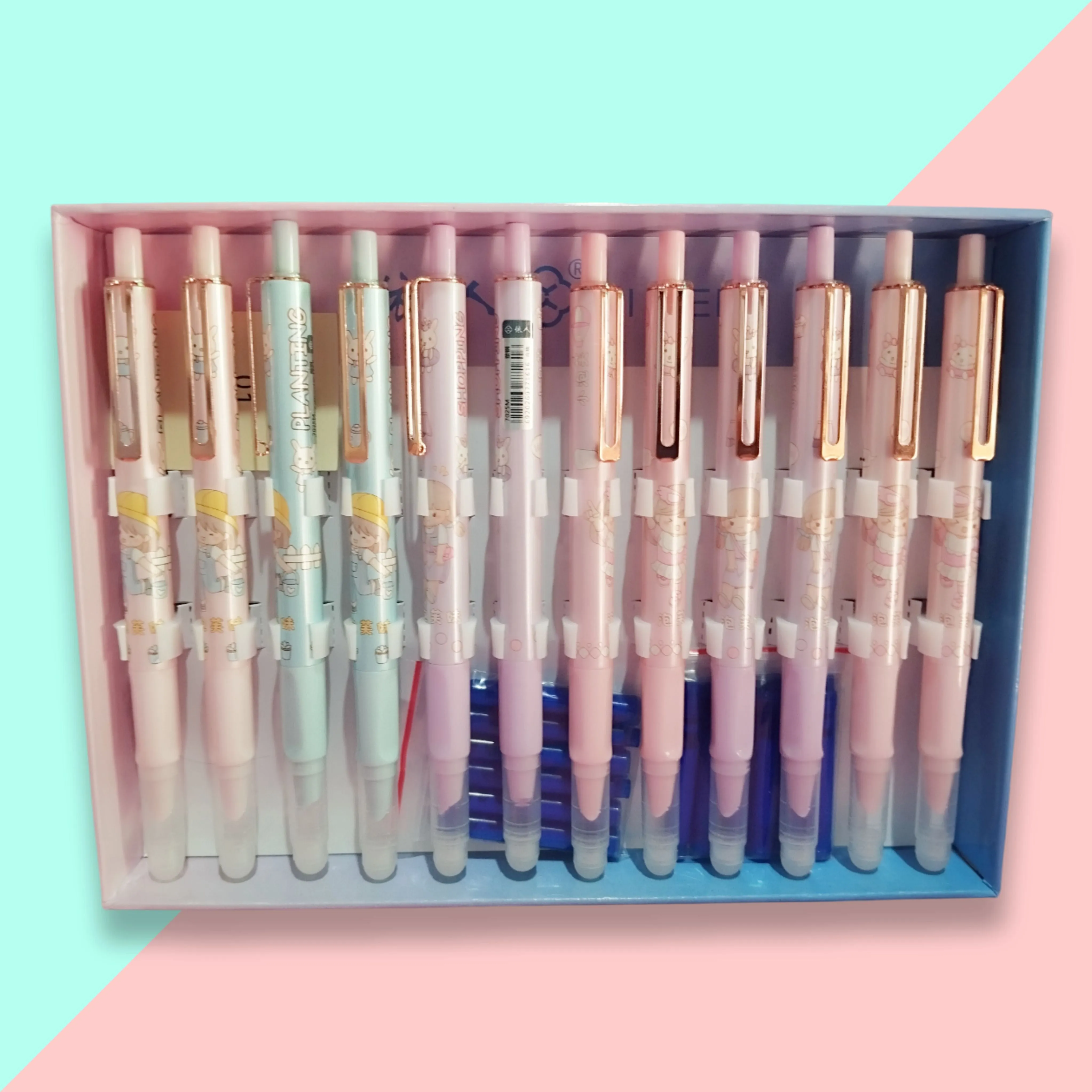 Cute Push Button Press Type Fountain Pen
