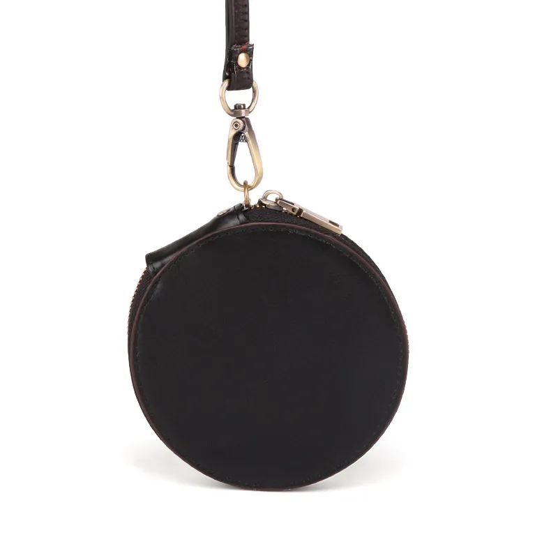 Cute Round Leather Changes Wallets K058