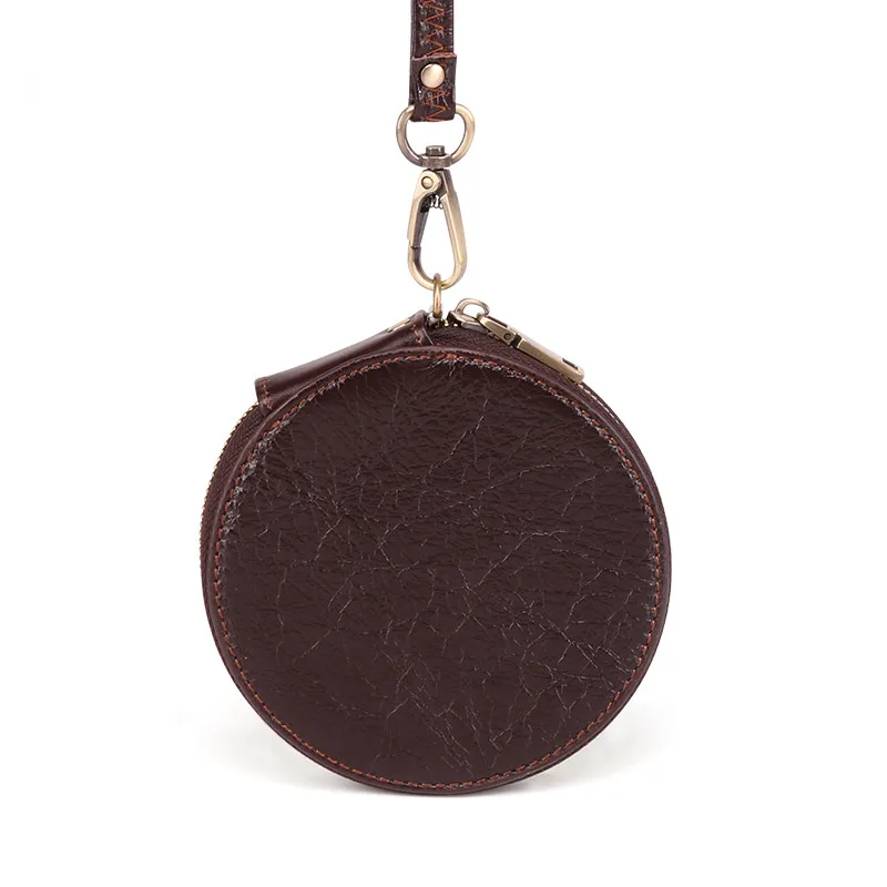 Cute Round Leather Changes Wallets K058