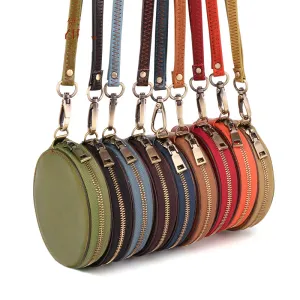 Cute Round Leather Changes Wallets K058