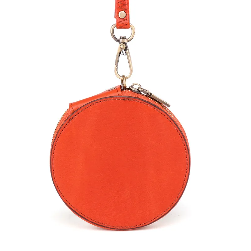 Cute Round Leather Changes Wallets K058