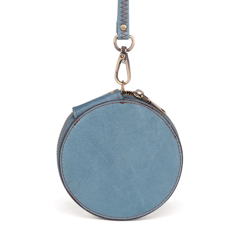 Cute Round Leather Changes Wallets K058