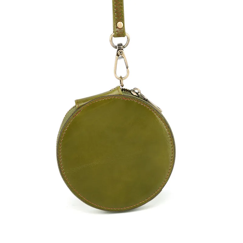 Cute Round Leather Changes Wallets K058