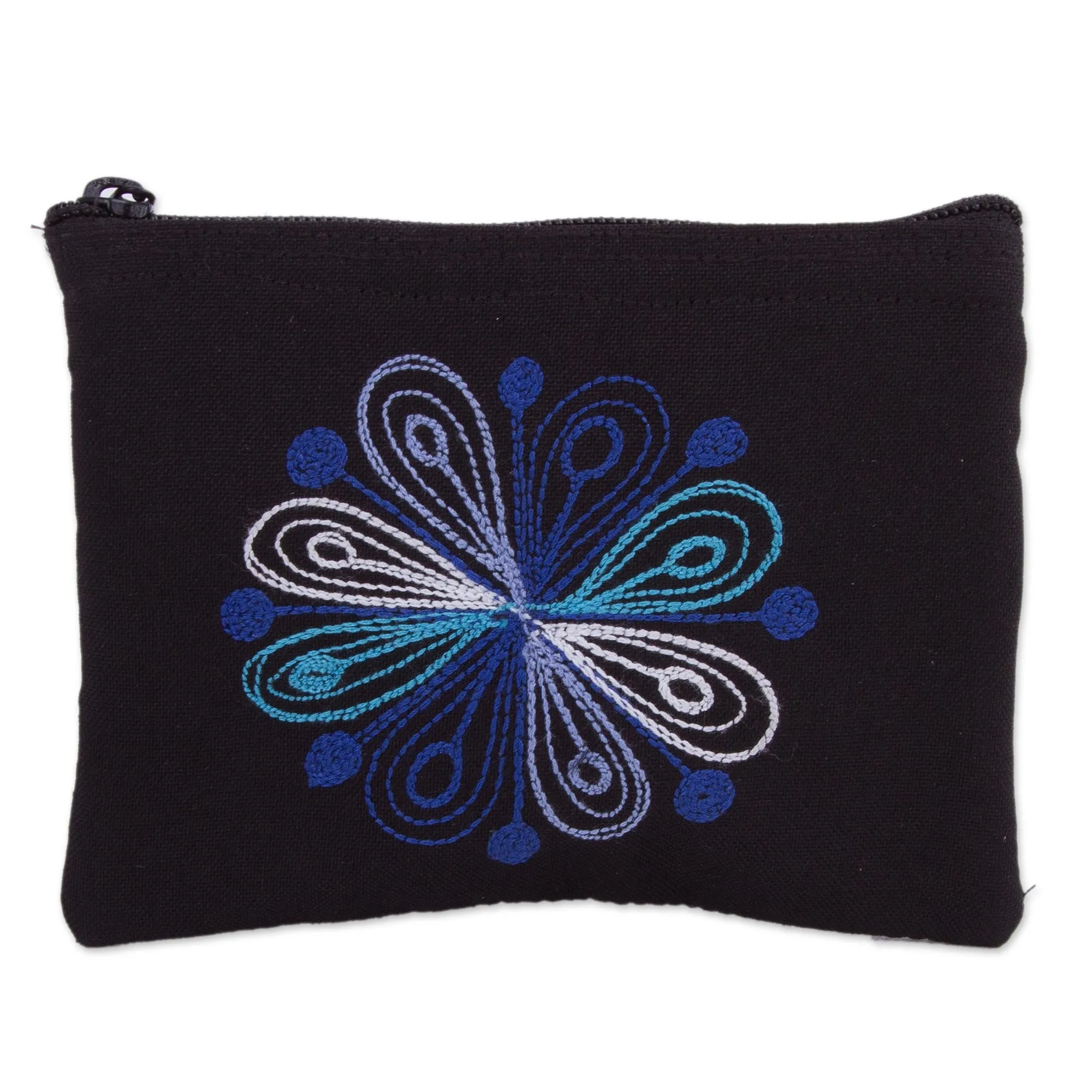 Deer-Themed Embroidered Coin Purse from Peru - Colca Deer | NOVICA