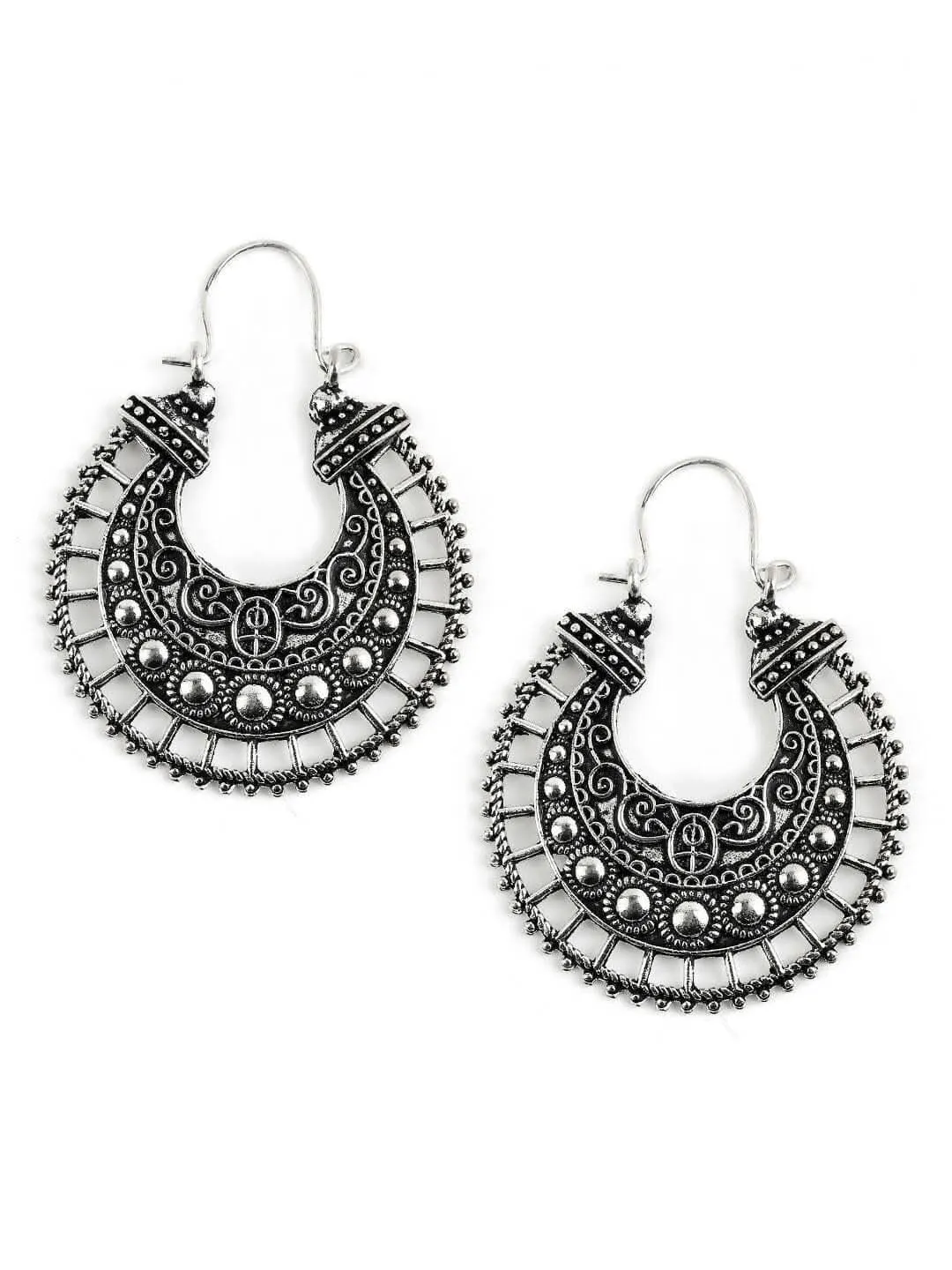 DESINGER SLIVER EARRING (Set of 2)