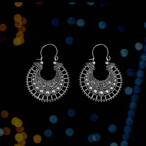 DESINGER SLIVER EARRING (Set of 2)