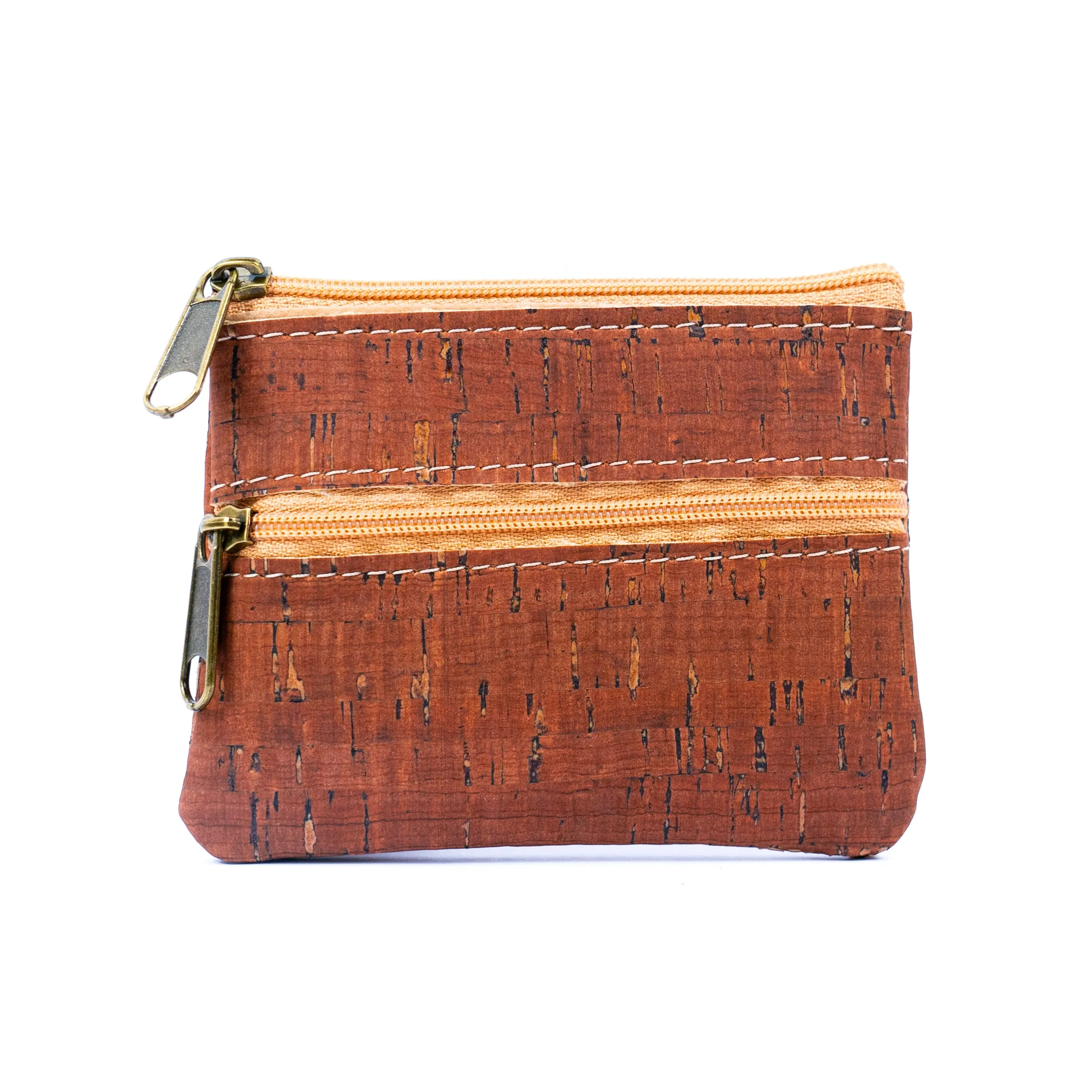 Double Zipper Cork Coin Purse BAGP-263 (5units)