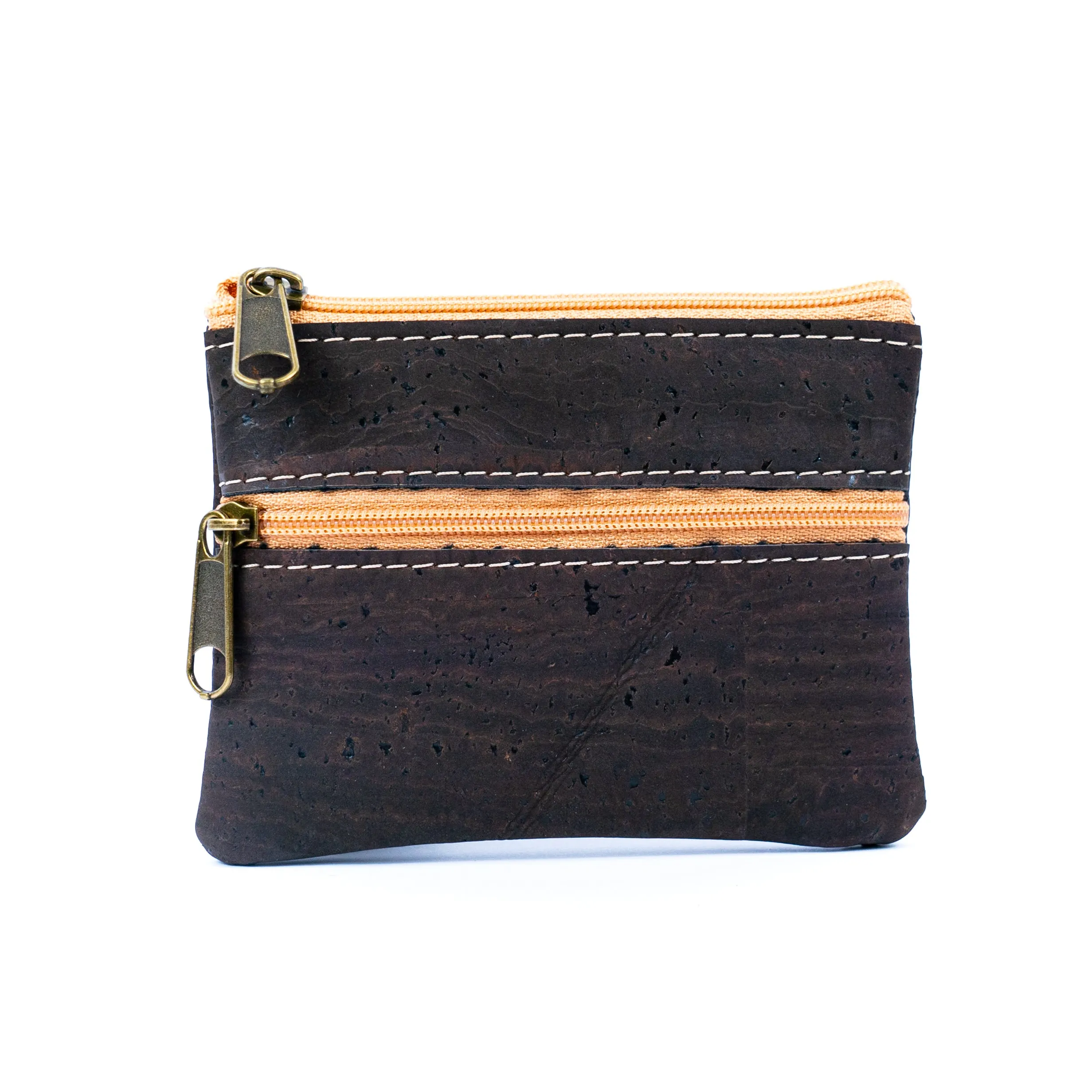 Double Zipper Cork Coin Purse BAGP-263 (5units)