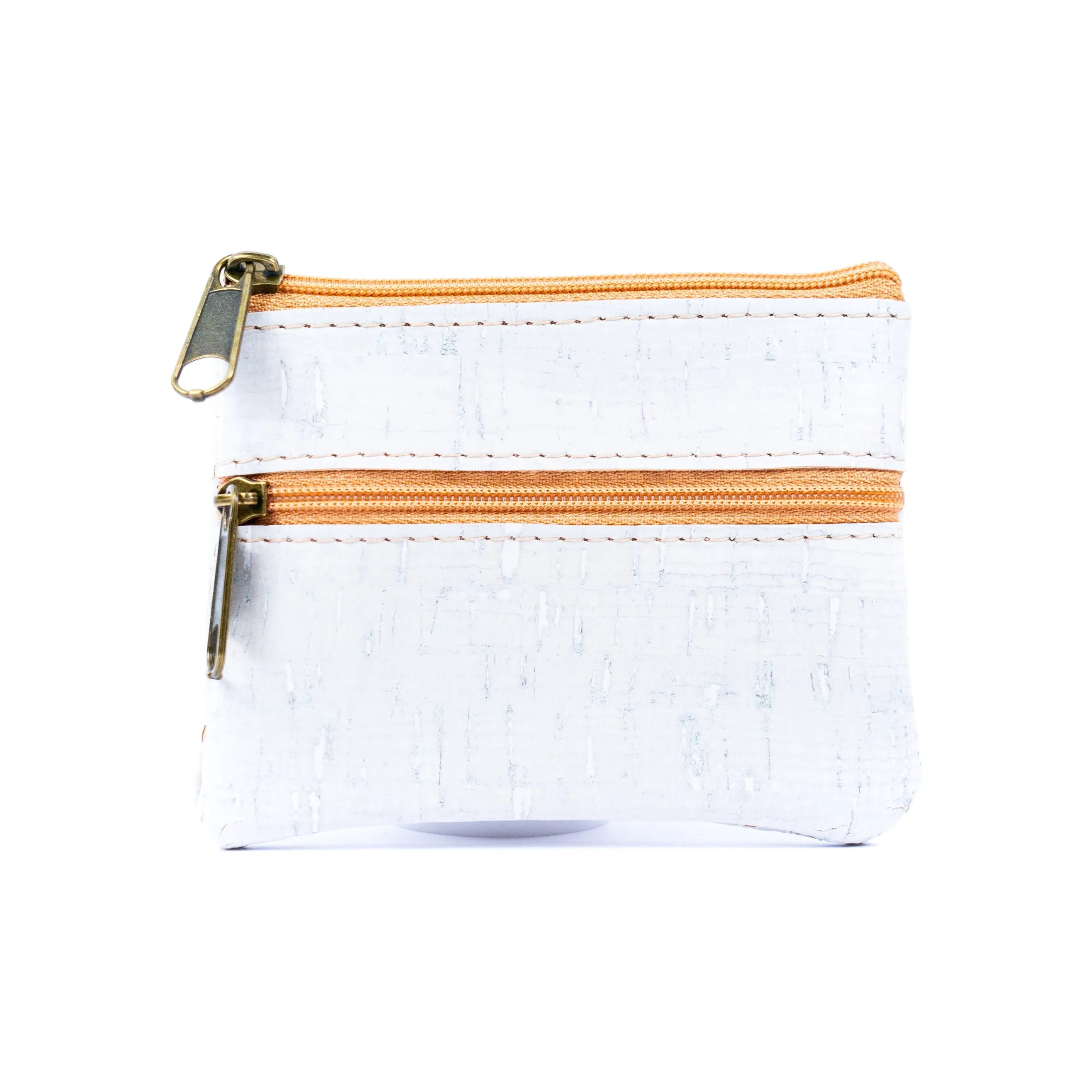 Double Zipper Cork Coin Purse BAGP-263 (5units)