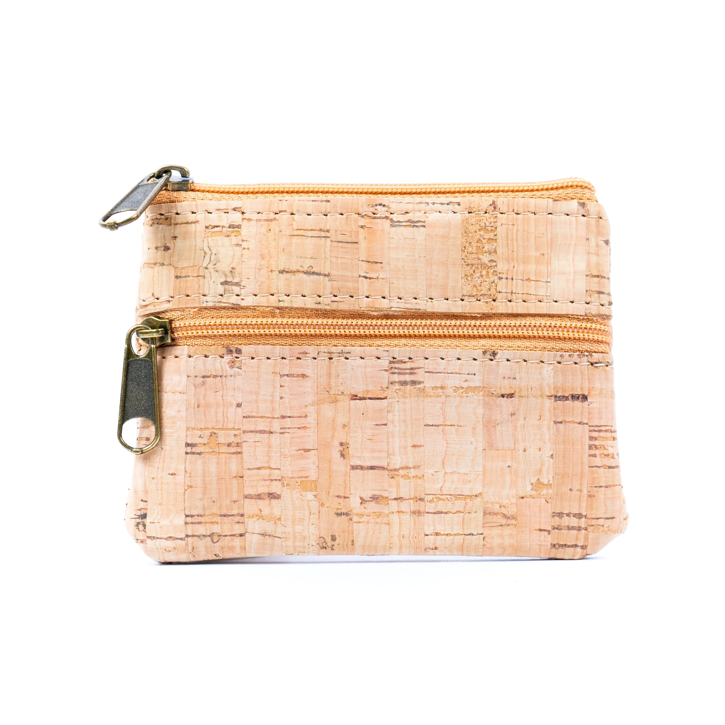 Double Zipper Cork Coin Purse BAGP-263 (5units)