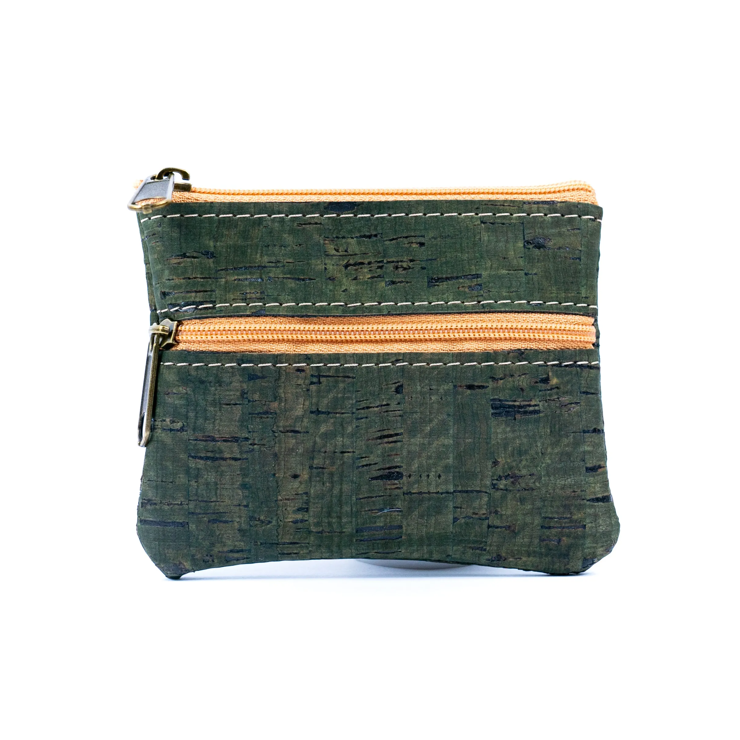 Double Zipper Cork Coin Purse BAGP-263 (5units)