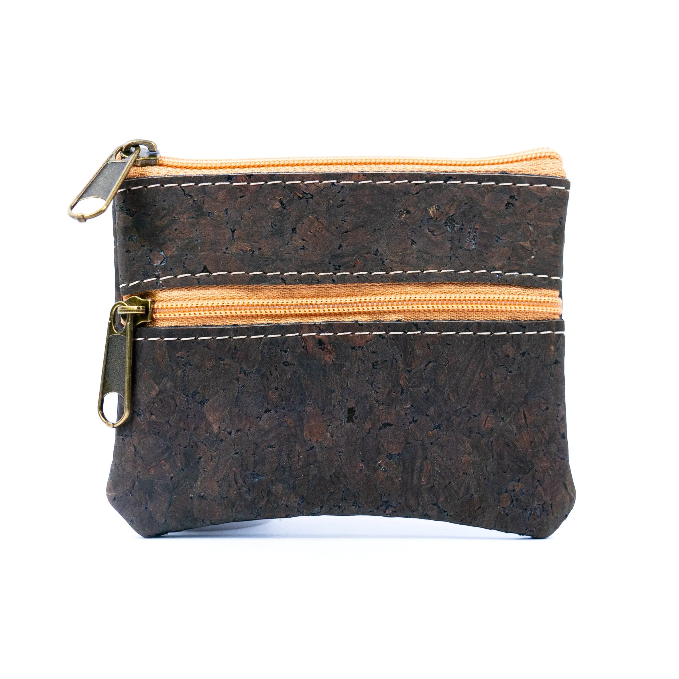 Double Zipper Cork Coin Purse BAGP-263 (5units)