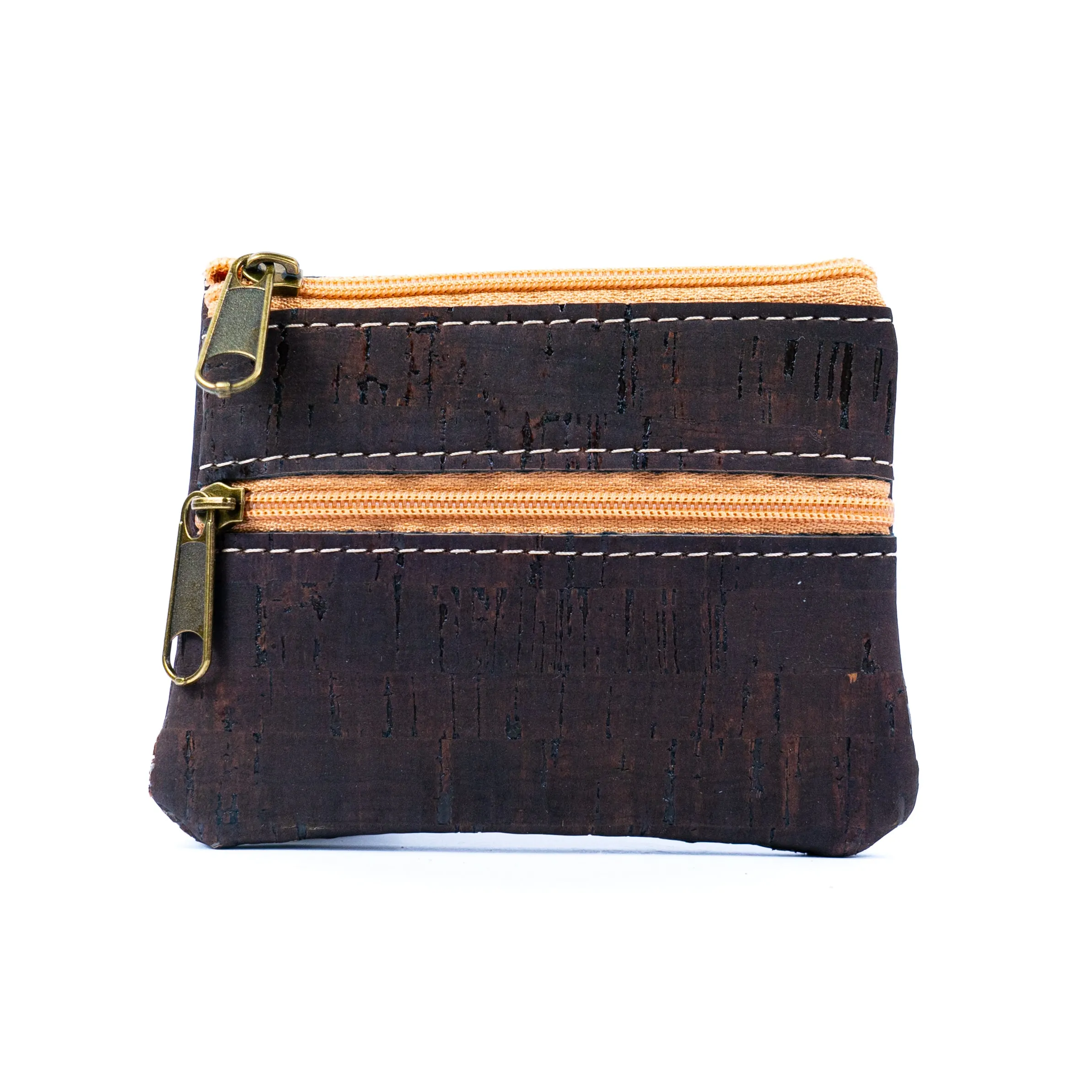 Double Zipper Cork Coin Purse BAGP-263 (5units)