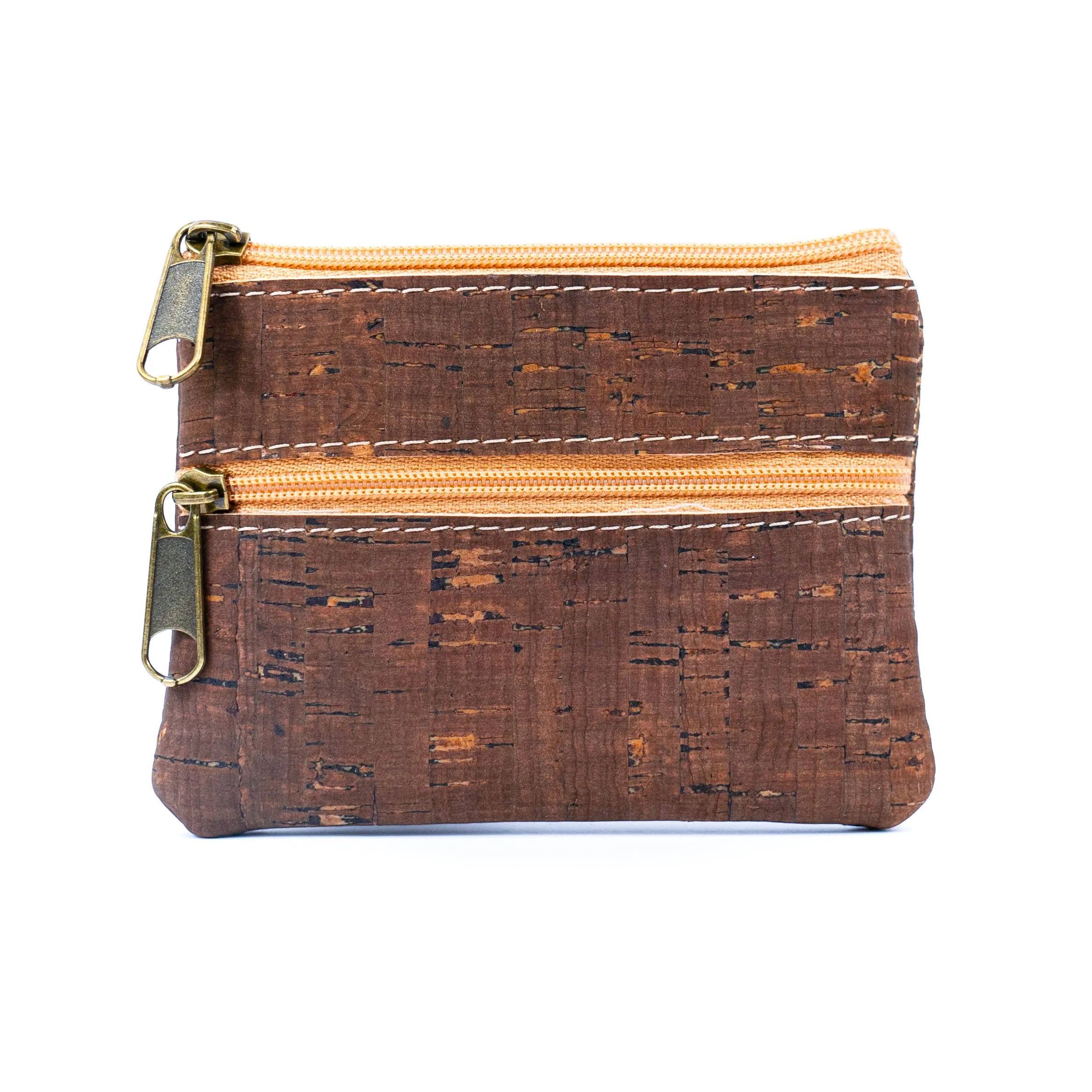 Double Zipper Cork Coin Purse BAGP-263 (5units)