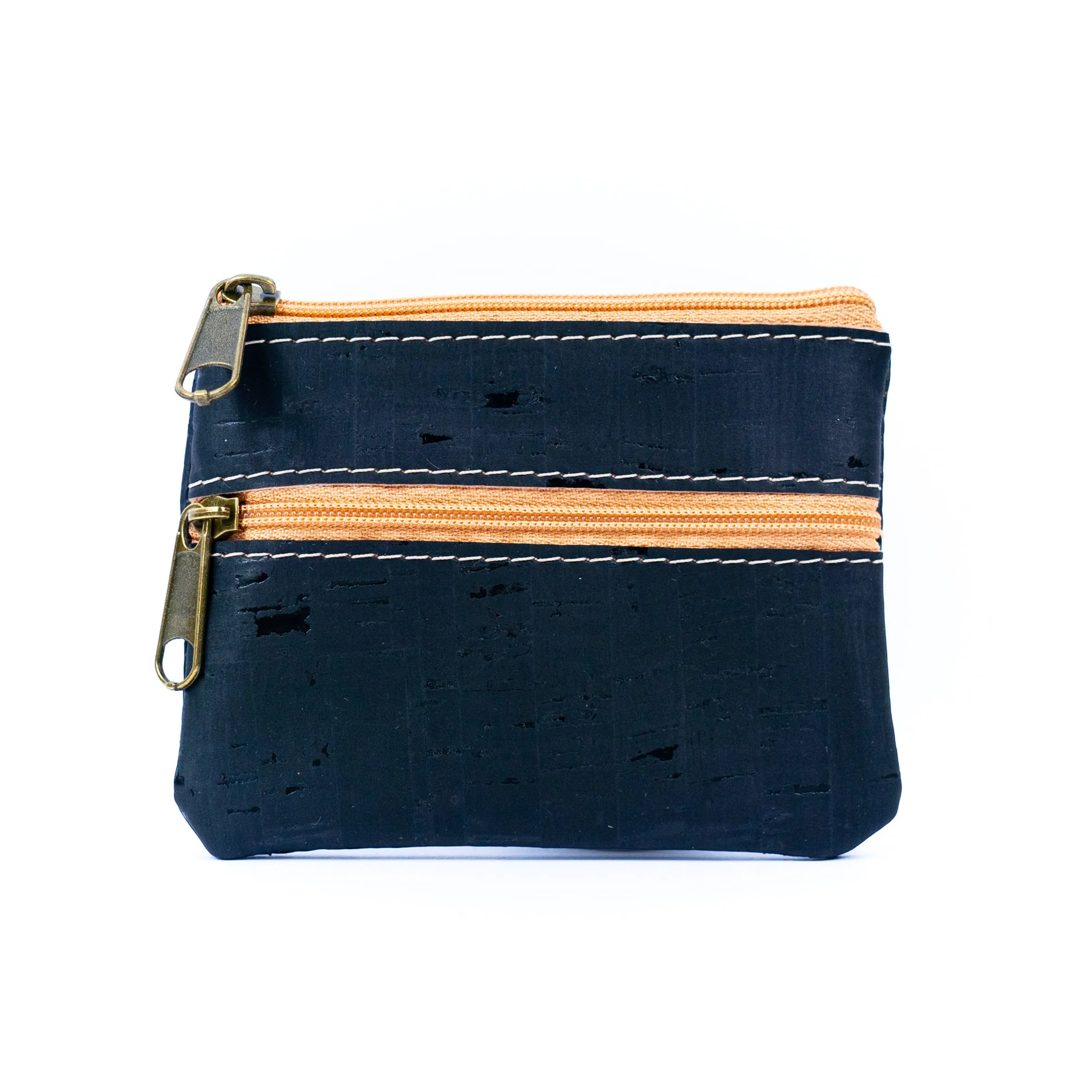 Double Zipper Cork Coin Purse BAGP-263 (5units)