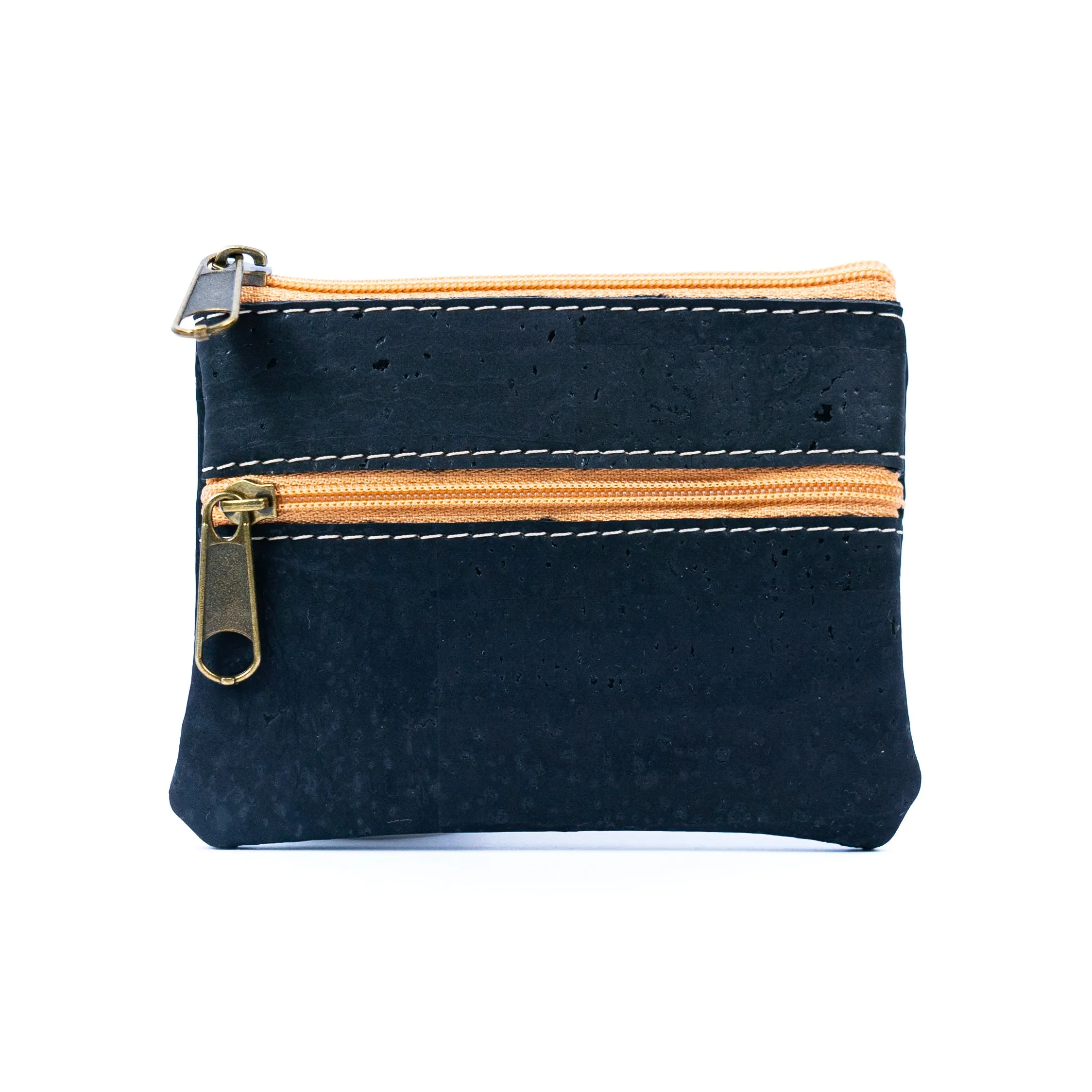 Double Zipper Cork Coin Purse BAGP-263 (5units)