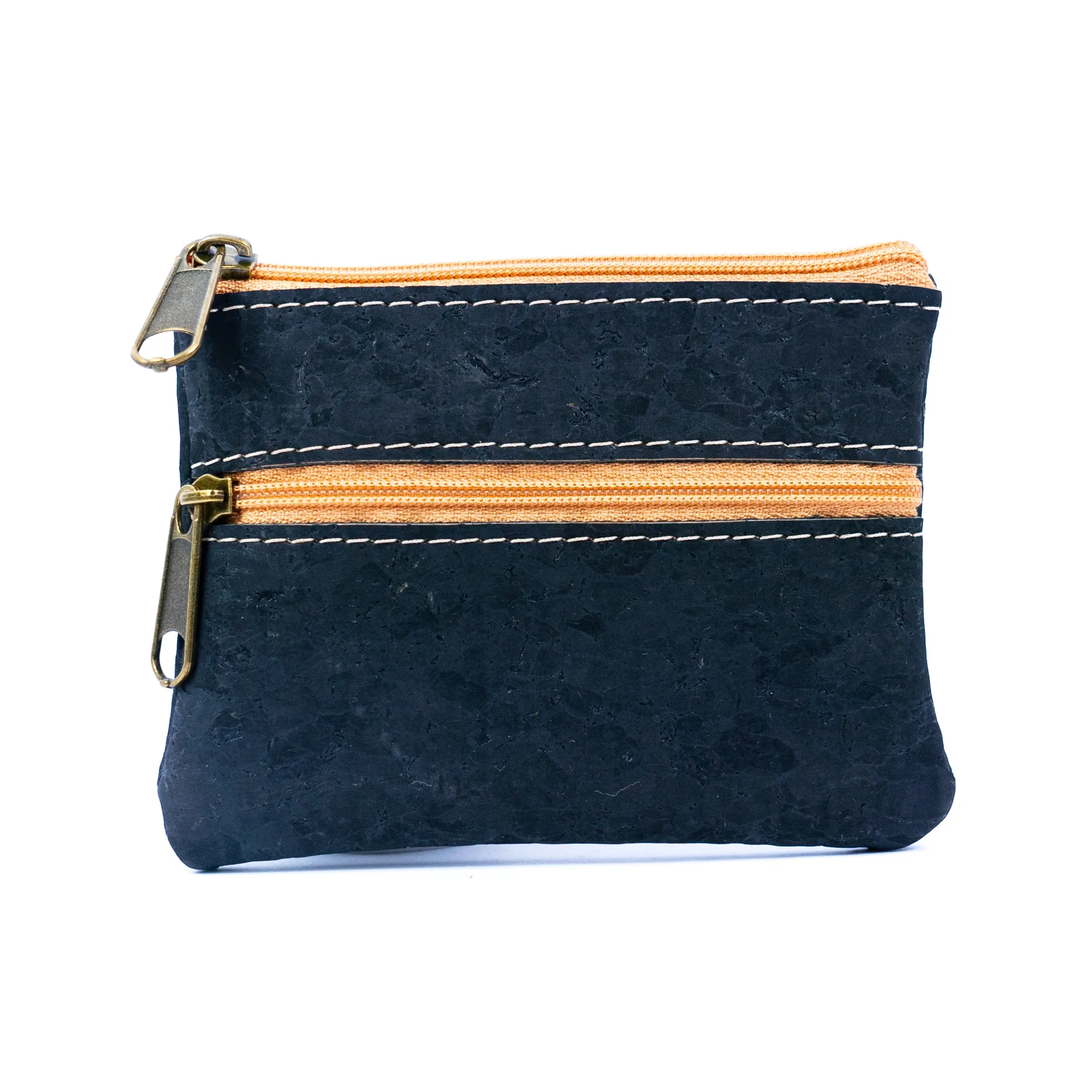 Double Zipper Cork Coin Purse BAGP-263 (5units)