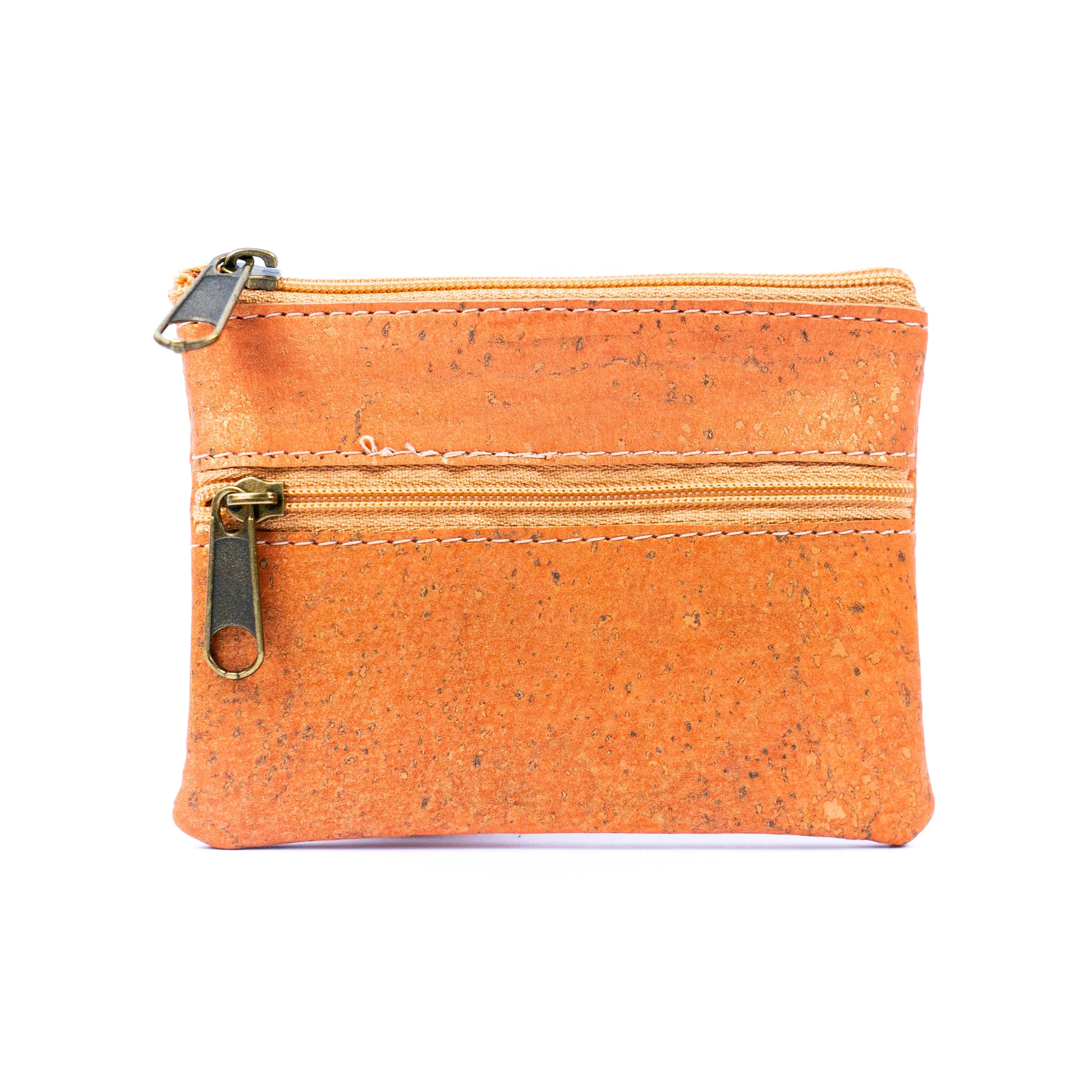 Double Zipper Cork Coin Purse BAGP-263 (5units)