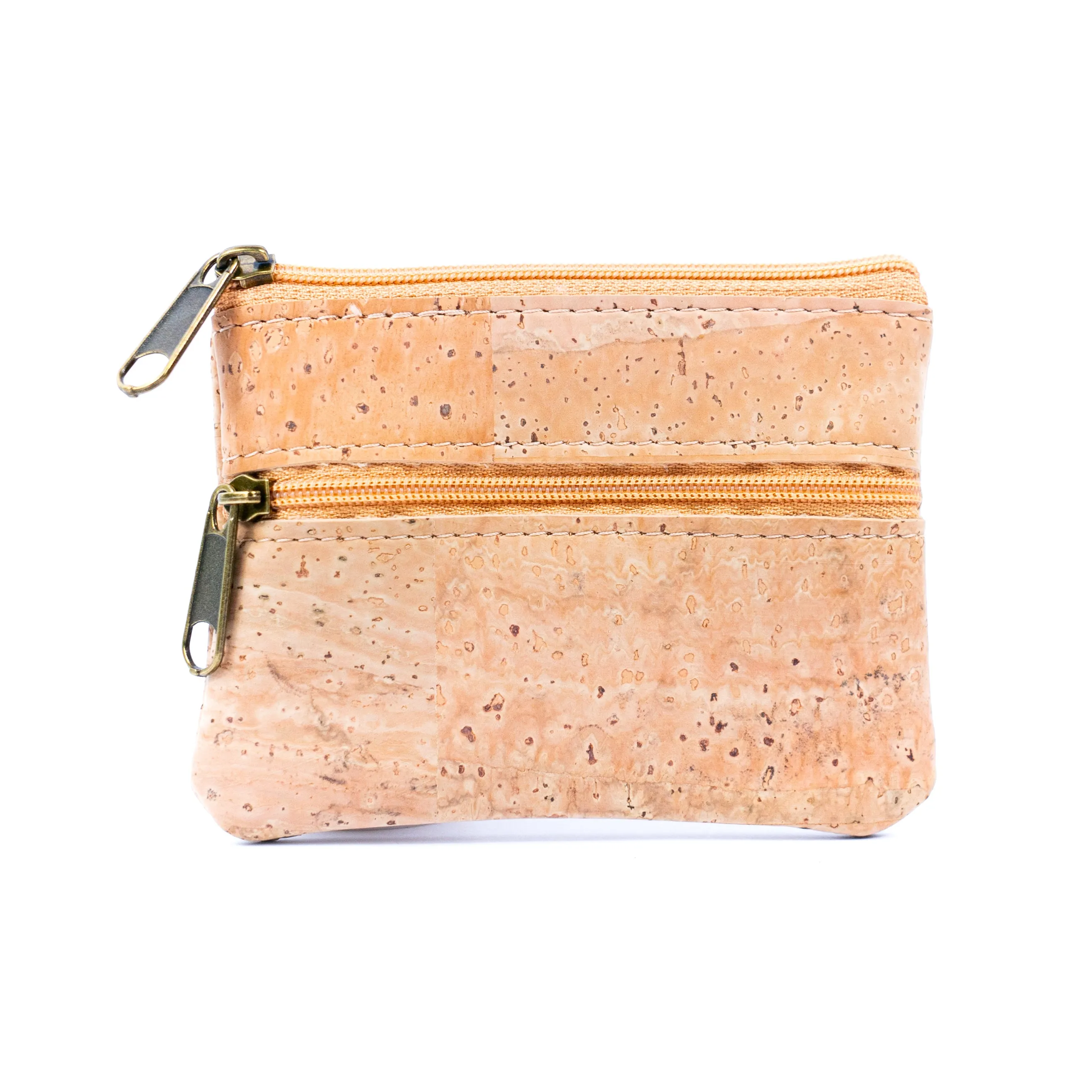 Double Zipper Cork Coin Purse BAGP-263 (5units)