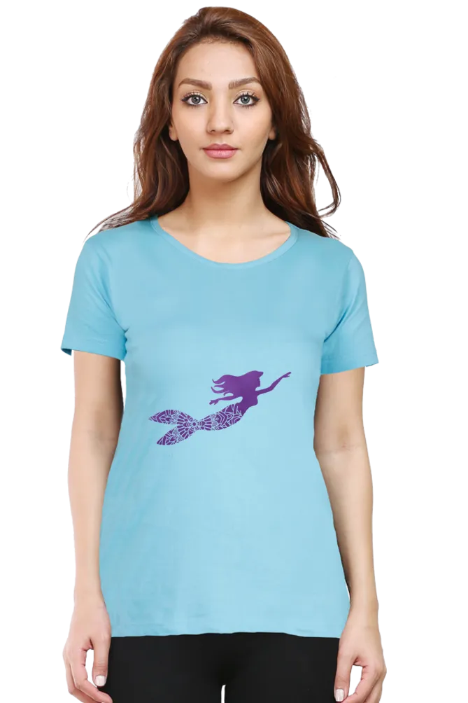 Elegant Mermaid Mandala Women's T-Shirt