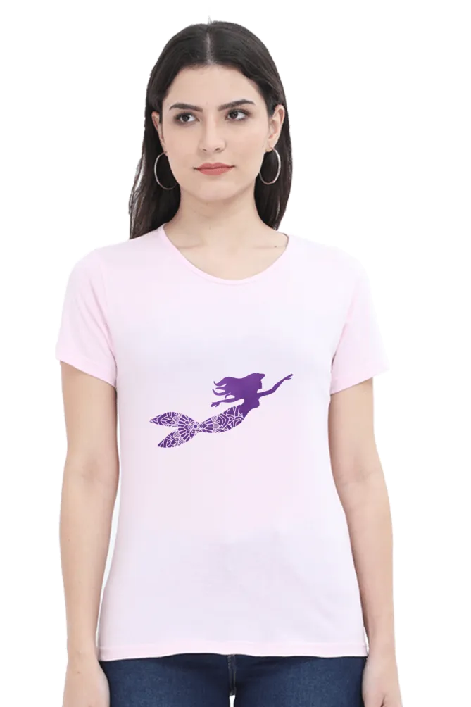 Elegant Mermaid Mandala Women's T-Shirt