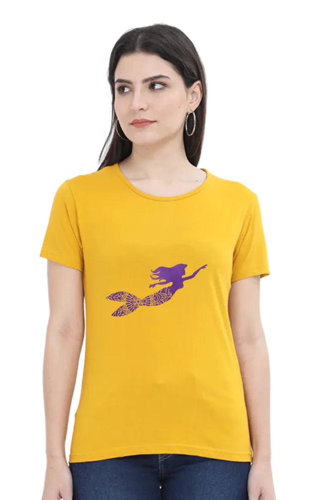 Elegant Mermaid Mandala Women's T-Shirt