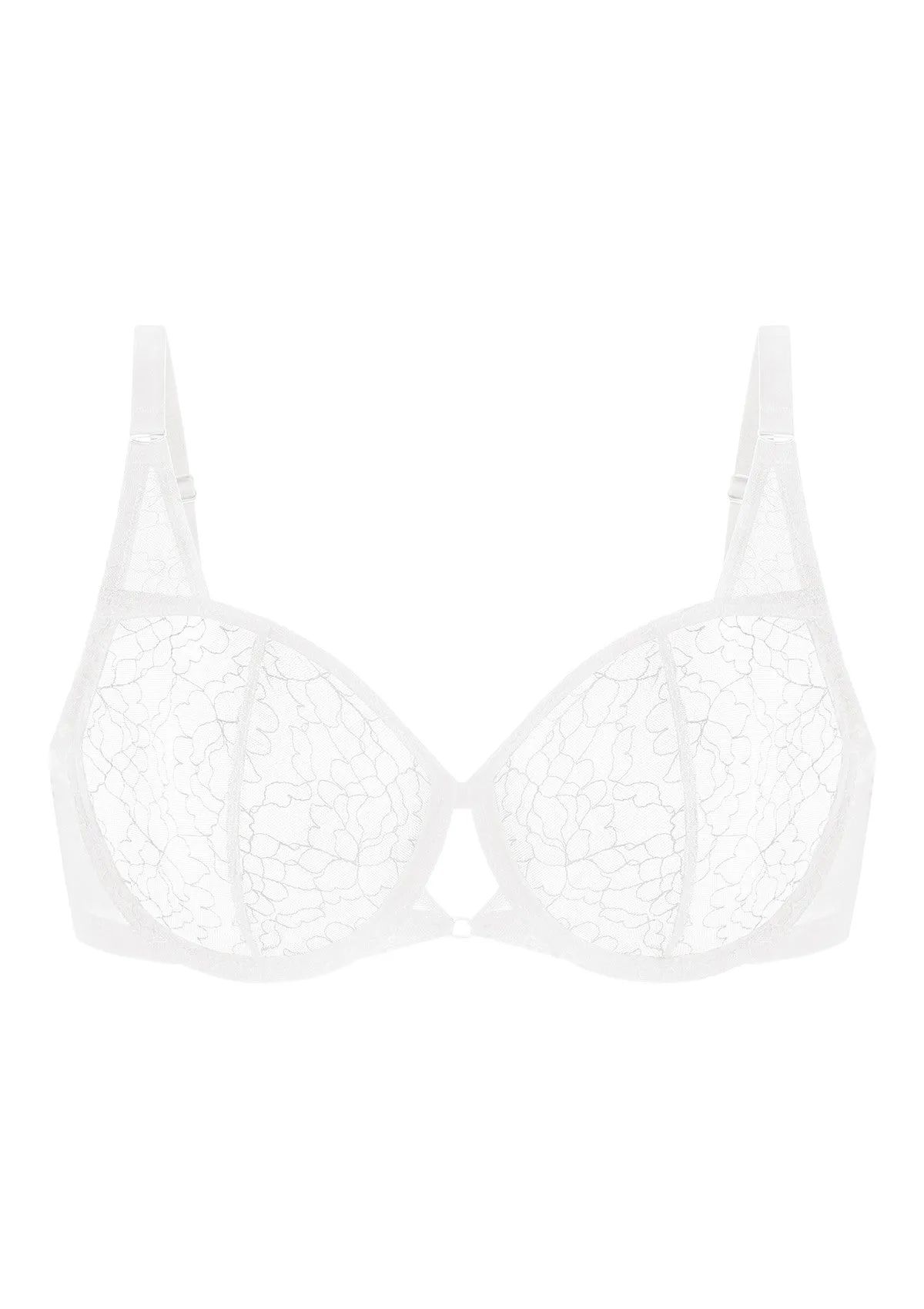 Ethereal Lines Embroidery Unlined Underwire Bra