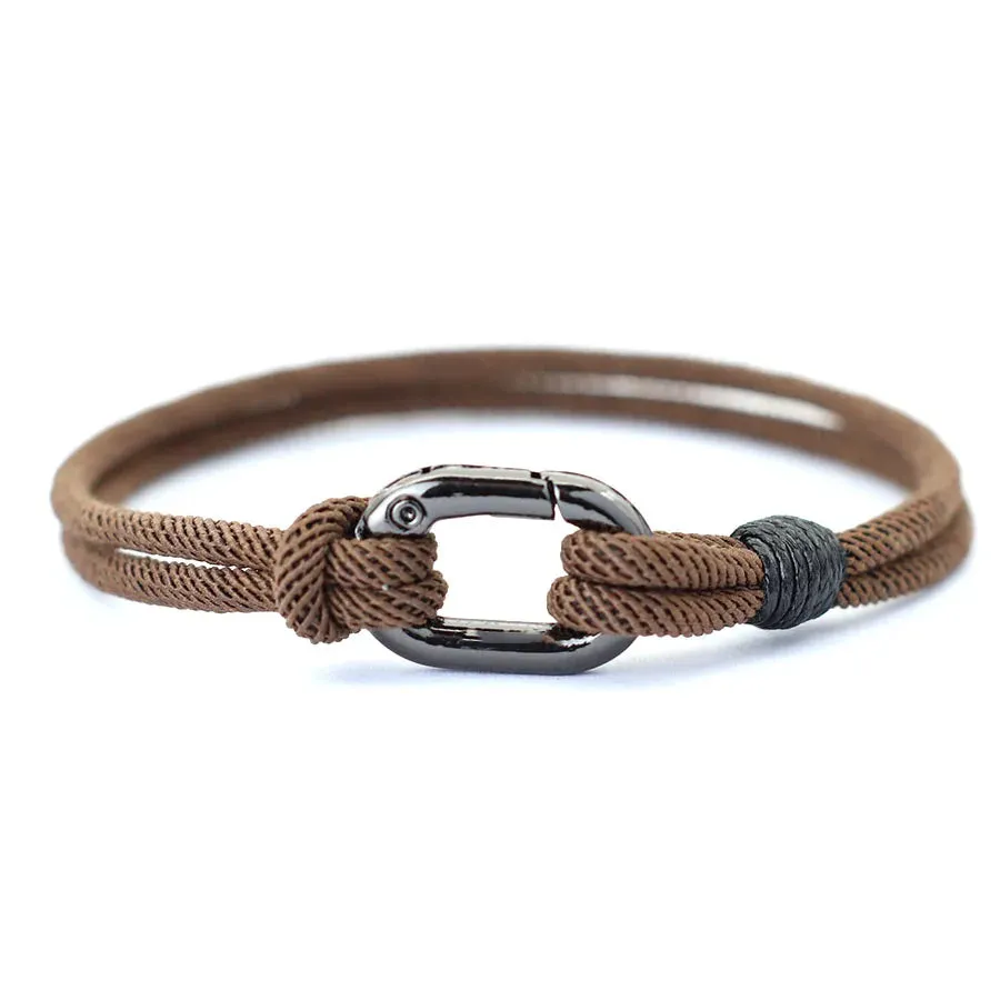 Fashion Mens Bracelet 3mm Thin String Charm Braslet Snap Hook Stylish Knot Braclet Homme Leisure Accessories For Him Pulseria