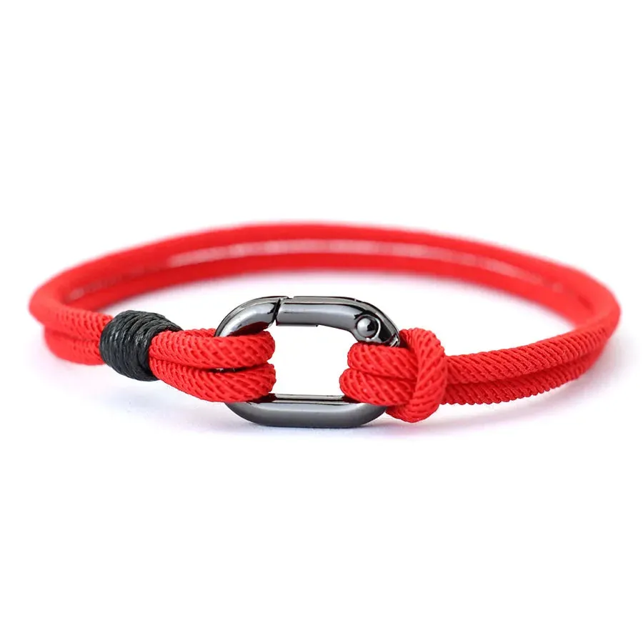 Fashion Mens Bracelet 3mm Thin String Charm Braslet Snap Hook Stylish Knot Braclet Homme Leisure Accessories For Him Pulseria